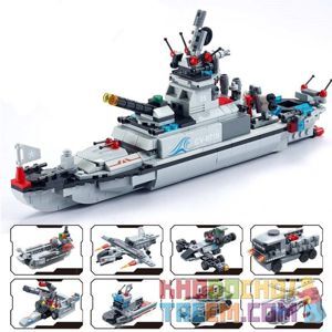 Đồ chơi xếp hình GUDI 8719 - Tàu chiến CV 8719 quân sự Hoa Kỳ - Bộ lắp ráp thuyền chiến