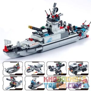 Đồ chơi xếp hình GUDI 8719 - Tàu chiến CV 8719 quân sự Hoa Kỳ - Bộ lắp ráp thuyền chiến