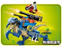 Đồ Chơi Xếp Hình Khủng Long Rồng Súng Máy Sembo-205017