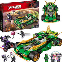 ĐỒ CHƠI xếp hình KIỂU ô tô oto đua siêu xe đồ chơi cho bé nhiều chi tiết phát triển tư duy Lego Xe Đua Bóng Đêm Của Ninj