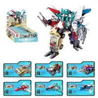 Đồ chơi xếp hình lắp ráp gạch khối 6 in 1 Người Máy Robot Chiến Đấu Cơ Siêu Cấp với 498  Mãnh Ghép
