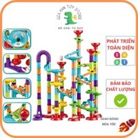 Đồ Chơi Xếp Hình Lắp Ráp Lego Cầu Trượt Thả Bi, Kiểu Dáng Đường Ống Tròn, Bắn Bi Đòn Bẩy - Đồ Chơi Tư Duy Gia Hân Toys