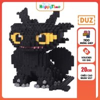 Đồ chơi xếp hình lắp ráp mô hình nano 3D - Hắc Long toothless răng sún - DUZ (1100 miếng ghép) - Mã 8858 (8703)