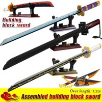 Đồ chơi xếp hình lắp ráp mô hình One Piece Demon Slayer Katana Ninja Sword Weapon Toy DK1501 1502 1503 1505 1506 1507