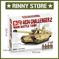 Đồ chơi xếp hình lắp ráp Non LEGO SY0105 Xe Tăng FV 4034 Challenger 2 904 Chi Tiết