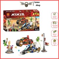 Đồ chơi xếp hình lắp ráp ninjago siêu xe Kai và Zane Lemoshop , đồ chơi trẻ em bằng nhựa ABS gồm 376 chi tiết 21161