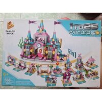 ĐỒ CHƠI XẾP HÌNH LEGO CÔNG CHÚA ELSA NỮ HOÀNG BĂNG GIÁ_566 mảnh 12 trong1