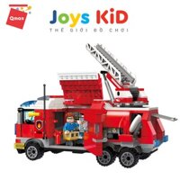 Đồ chơi xếp hình lego QMAN 2807: fire command truck - Joys KiD