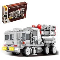 Đồ chơi xếp hình lego xe quân đội chở tên lửa Sembo