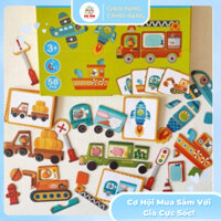 Đồ chơi xếp hình nam châm Dadddycare Magnets Mideer, Đồ chơi phát triển trí tuệ dành cho trẻ em