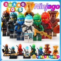 Đồ chơi xếp hình Ninjago đại chiến tộc Rắn Lego Minifigures PRCK GA115 - 122