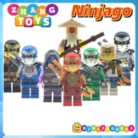 Đồ chơi xếp hình Ninjago Lloyd - Zay - Zane - Master Wu - Kai - Cole - Nya - Ginkle Minifigures No005680