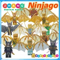 Đồ chơi xếp hình Ninjago Rồng Dragons Rising golden Lloyd Kai Zane Jay Cole Nya Oni Garmadon Crystal King Minifigures