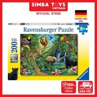 Đồ Chơi Xếp Hình Puzzle 200 Mảnh RAVENSBURGER Jungle Jigsaw Puzzle 126606 - Simba Toys Vietnam