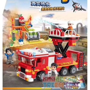 Đồ chơi xếp hình Qman 12012 - Chữa cháy nổ bình ga