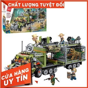 Đồ chơi xếp hình Qman 1924 – Pháo đài phạm tội di động