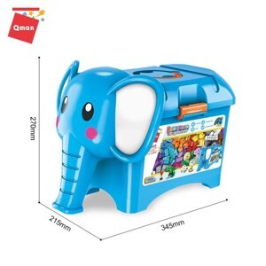 Đồ chơi xếp hình Qman 2903 - Hộp gạch sáng tạo hình con voi