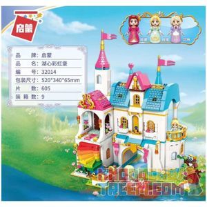 Đồ chơi xếp hình Qman 32014 -  Lâu đài cầu vồng