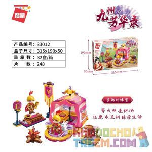 Đồ chơi xếp hình Qman 33012: Trại huấn luyện Hoa Mộc Lan