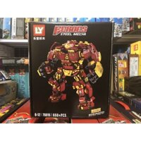 Đồ chơi xếp hình robot Hulk Buster Iron man 76015 gồm 650 mảnh ghép