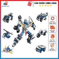 ✚☫Đồ chơi xếp hình Siêu nhân robot, lego robot - Qman 41104 cảnh sát biến (460 chi tiết)