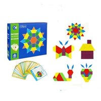 Đồ Chơi Xếp Hình Tangram 130 Chi Tiết