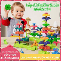 Đồ Chơi Xếp Hình Vườn Hoa Thông Minh Sansanvu.vn Bộ Ghép Hình Lắp Ghép Khu Vườn Mùa Xuân Trí Tuệ Cho Bé 1 2 3 4 5 Tuổi
