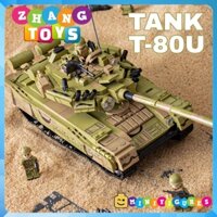 Đồ chơi xếp hình xe tăng T80 gồm 1356 mảnh ghép Minifigures Leyi LY66015