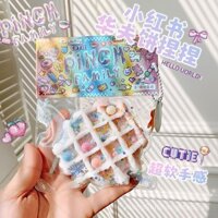 Đồ chơi Xiaohongshu Giảm căng thẳng Mặt dây chuyền Squishy Túi mù Đồ chơi waffle giảm căng thẳng Đồ chơi bóp RCJ5