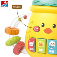 Đồ chơi xúc xắc gặm nướu hình bình sữa có nhạc đèn cho bé