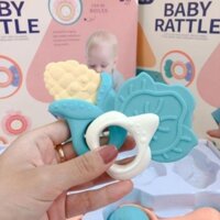 Đồ chơi xúc xắc kèm gặm nướu giảm ngứa lợi cho bé 10 món hình dáng đáng yêu Baby Rattle