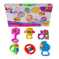 Đồ chơi xúc xắc lục lạc 6 cái cho bé mầm non MN012031A