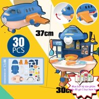 Đồ chơi，Bàn bộ đồ ăn DIY (loại máy bay) Bàn đồ chơi trẻ em có thể biến dạng tương tác giữa cha mẹ và con cái