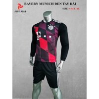 Đồ đá banh tay dài Bayern đen đỏ