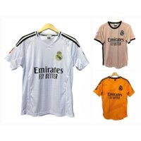 Đồ Đá Bóng REAL MARID 2024/25, Thun Lạnh Cao Cấp, Thoáng Mát