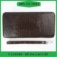 ĐỒ DA CAO CẤP - VÍ DA NỮ DÁNG DÀI 100% DA CÁ SẤU