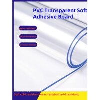 Độ dày 0,3-5.0mm PVC trong suốt cao su mềm thủy tinh mềm màng nhựa rèm cửa chống thấm nước bàn ăn thảm pha lê mờ