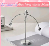Đồ decor, Con lắc tự cân bằng Newton vật lý đồ chơi khoa học trang trí phòng khách bàn làm Gonaments E | Thỏ Charm
