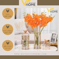 Đồ decor trang trí nội thất lọ hoa lồng chim kiểu dáng nghệ thuật, sang trọng, hiện đại DDB 00138