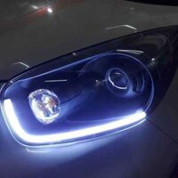 Độ Đèn Bi Xenon Led Mí Khối Silicon Cho Xe Kia Morning