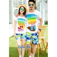 ĐỒ ĐI BIỂN CẶP ĐÔI, QUẦN ÁO ĐI BIỂN NHÓM, TEAM, GIA ĐÌNH CHẤT VẢI ĐẸP