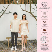 Đồ Đôi Áo Đôi Nam Nữ Thiết Kế CoupleLADESIGN Váy Đầm Áo Sơ Mi Couple Style Hàn Quốc Amee Dress x Ethan Shirt