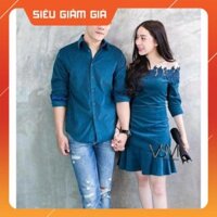 Đồ Đôi - Áo Váy Cặp Đôi Trễ Vai Dạo Phố - E202