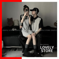 Đồ đôi couple set áo sơ mi nam váy nữ LOVELY STORE 12