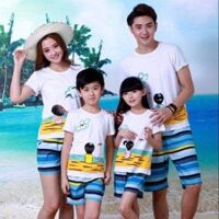 Đồ đôi đi biển dã ngoại xinh xắn dành cho gia đình giá 1 bộ gồm 1 quần  1 áo - Bộ nữ size M