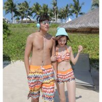 Đồ đôi đi biển,,set gồm bộ nữ và quần nam