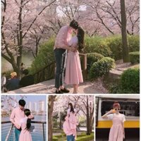 ĐỒ ĐÔI HỒNG PHỐI THUN XINH - ẢNH THẬT - ĐỒ ĐÔI, THỜI TRANG NAM NỮ FOREVER COUPLE STORE
