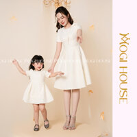 Đồ Đôi Mẹ Và Bé Gái - Darlia Dress - Váy Cổ Tròn Tay Bồng Phong Cách Tiểu Thư Cho Mẹ Và Bé Đi Chơi, Dự Tiệc