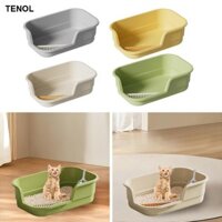 Đồ dùng cho mèo mở Di động Anti Kitty Litter Carry Cat Toilet Sand Box Kitten Toilet