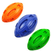 Đồ dùng cho thú cưng Âm thanh cao su Bóng bầu dục Âm thanh chống cắn Đồ chơi huấn luyện bóng chó cho chó Nhai Đồ chơi làm sạch răng Cắn bóng Juguetes